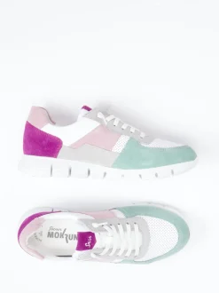Sioux – Sneaker aus Veloursleder und Mesh multi