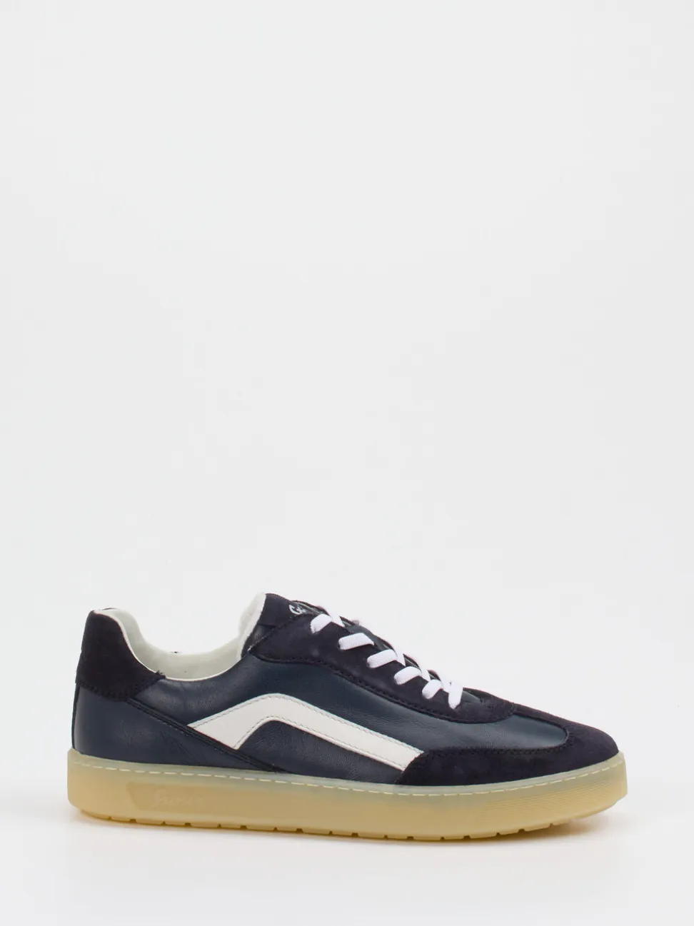 Sioux – Sneaker aus Velours- und Glattleder dunkelblau