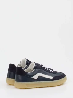 Sioux – Sneaker aus Velours- und Glattleder dunkelblau