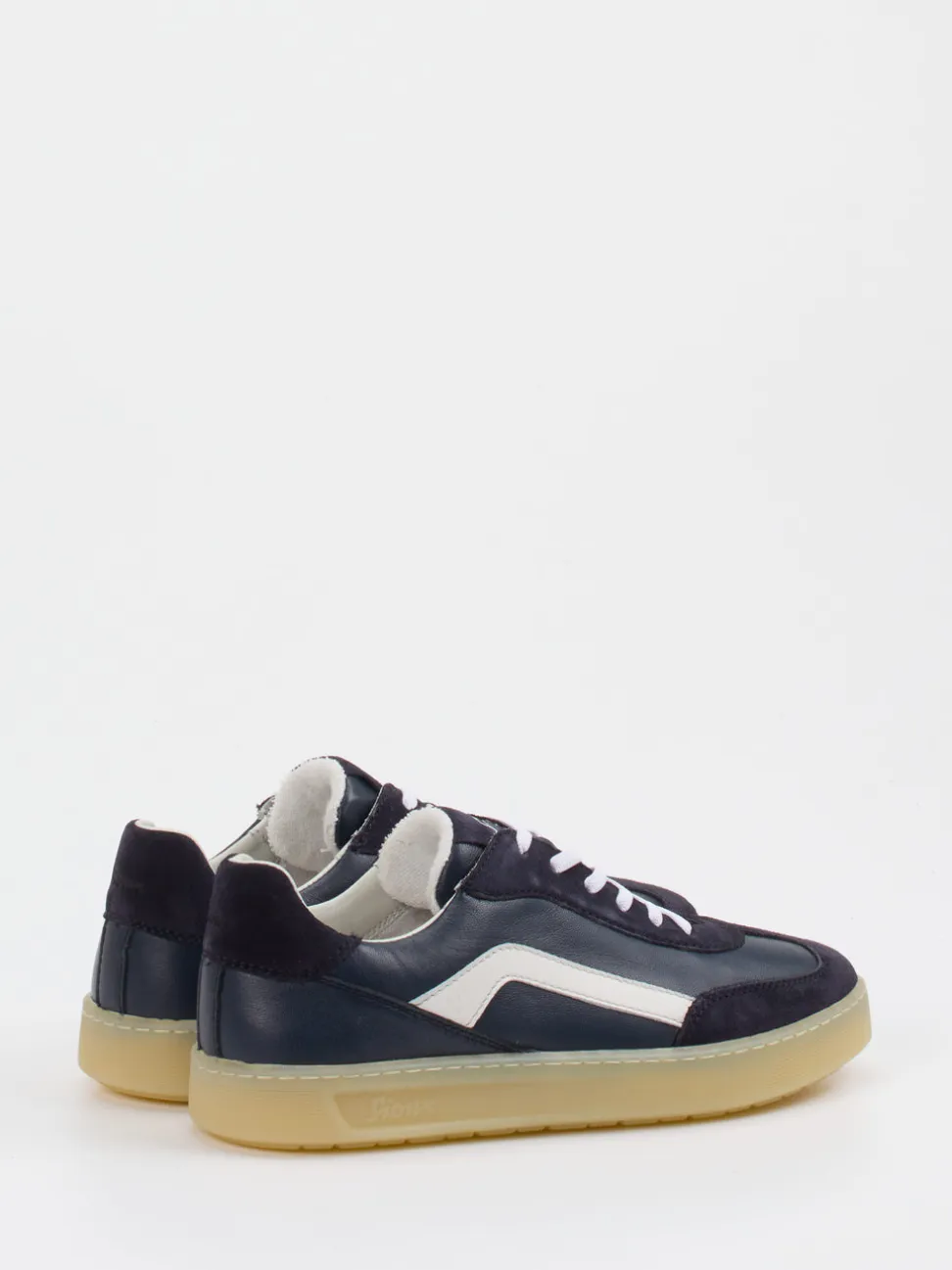 Sioux – Sneaker aus Velours- und Glattleder dunkelblau