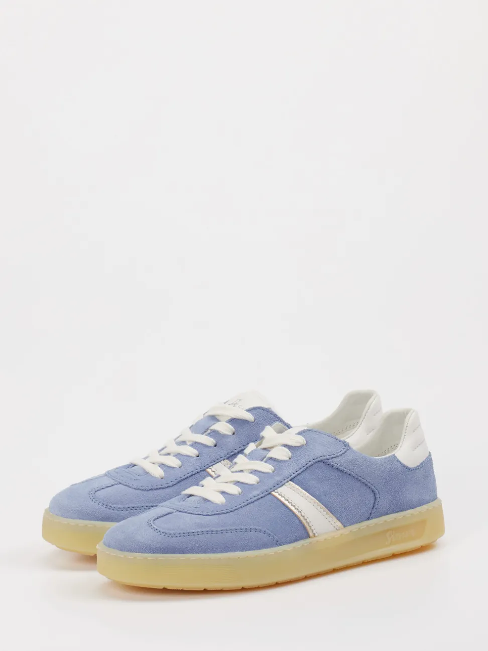 Sioux – Sneaker aus Veloursleder Hellblau