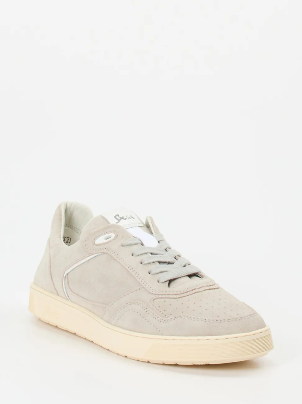 Sioux – Sneaker aus Veloursleder in Hellbeige
