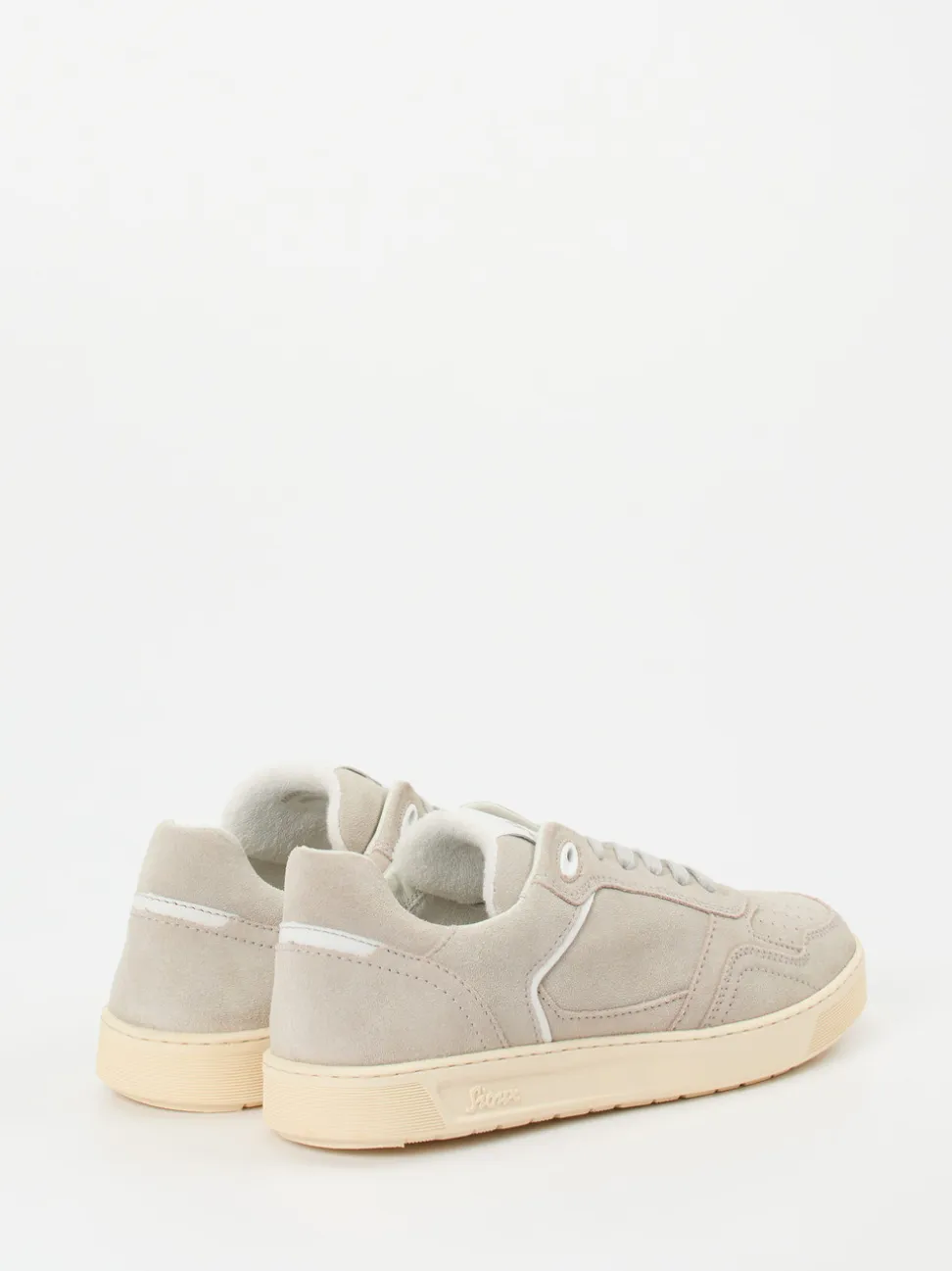 Sioux – Sneaker aus Veloursleder in Hellbeige
