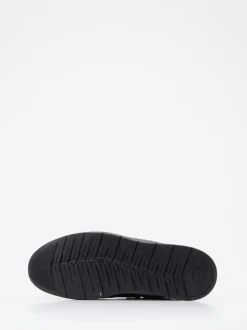 Sioux – Sneaker aus Velours- und Glattleder schwarz