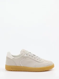 Sioux – Sneaker aus Veloursleder Hellgrau