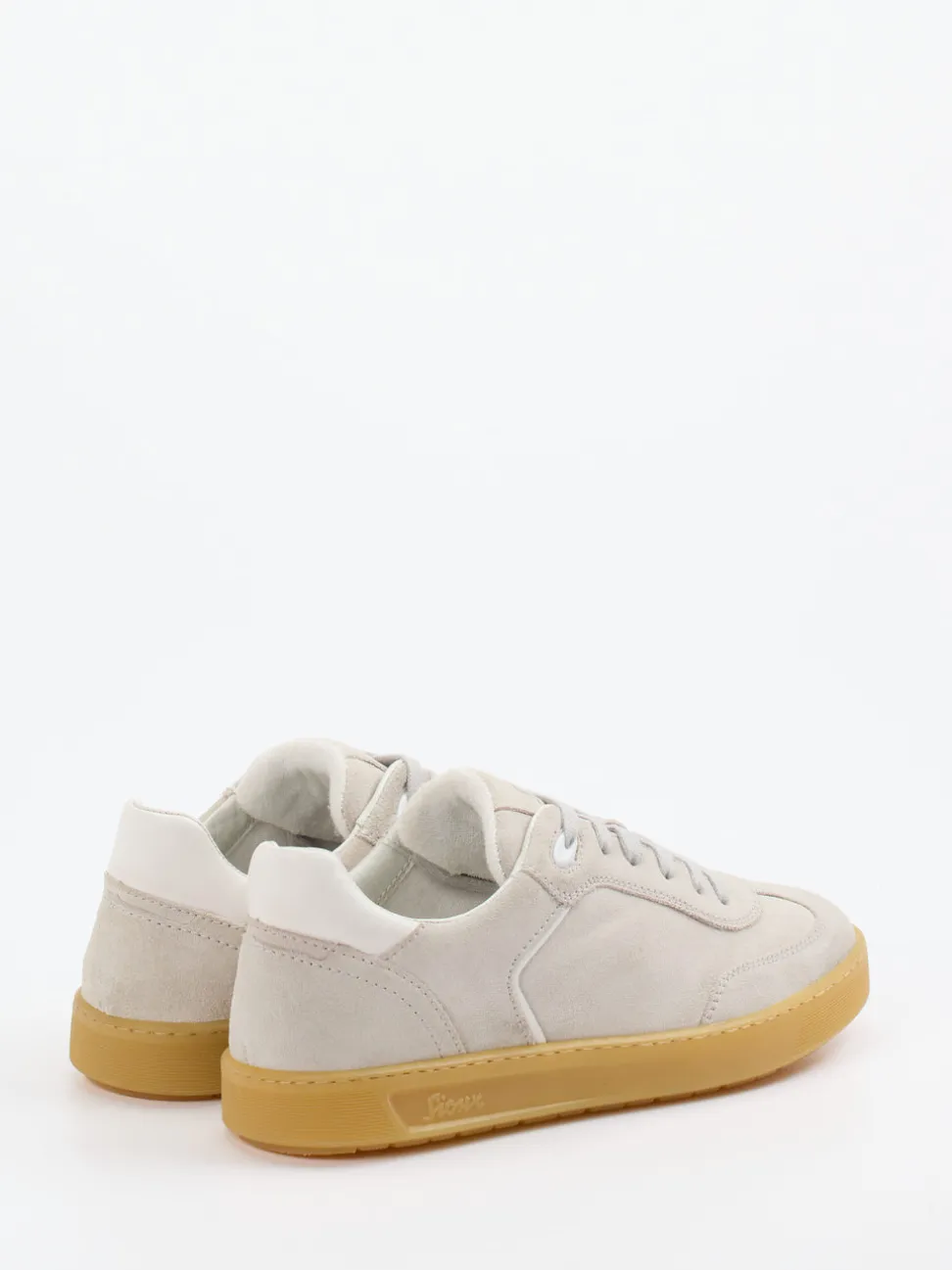 Sioux – Sneaker aus Veloursleder Hellgrau