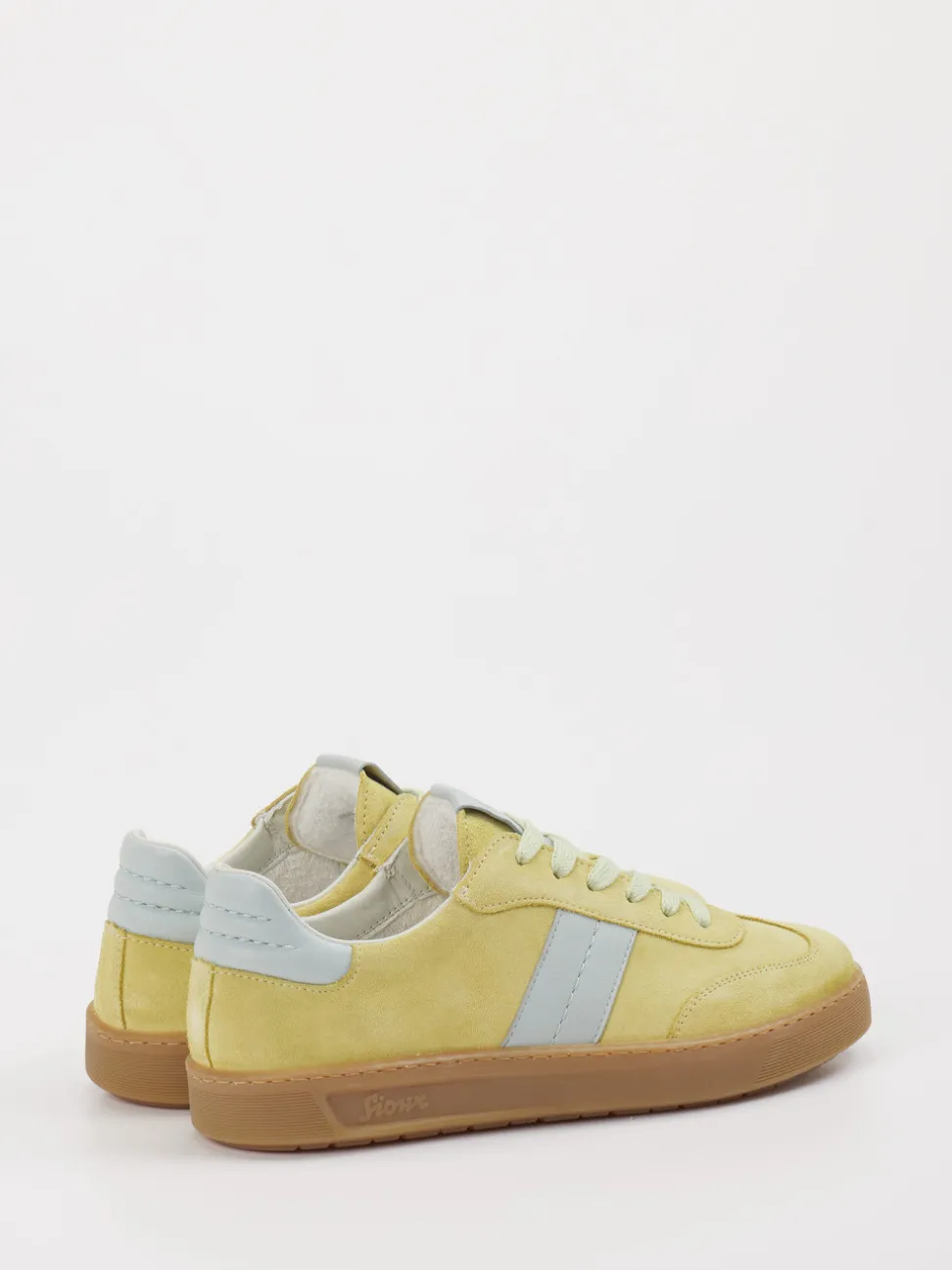 Sioux – Sneaker aus Velourleder in Pastellgelb