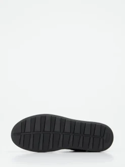 Sioux – Sneaker aus Velours- und Lackleder schwarz
