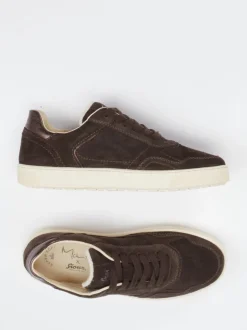 Sioux – Sneaker aus Veloursleder Dunkelbraun
