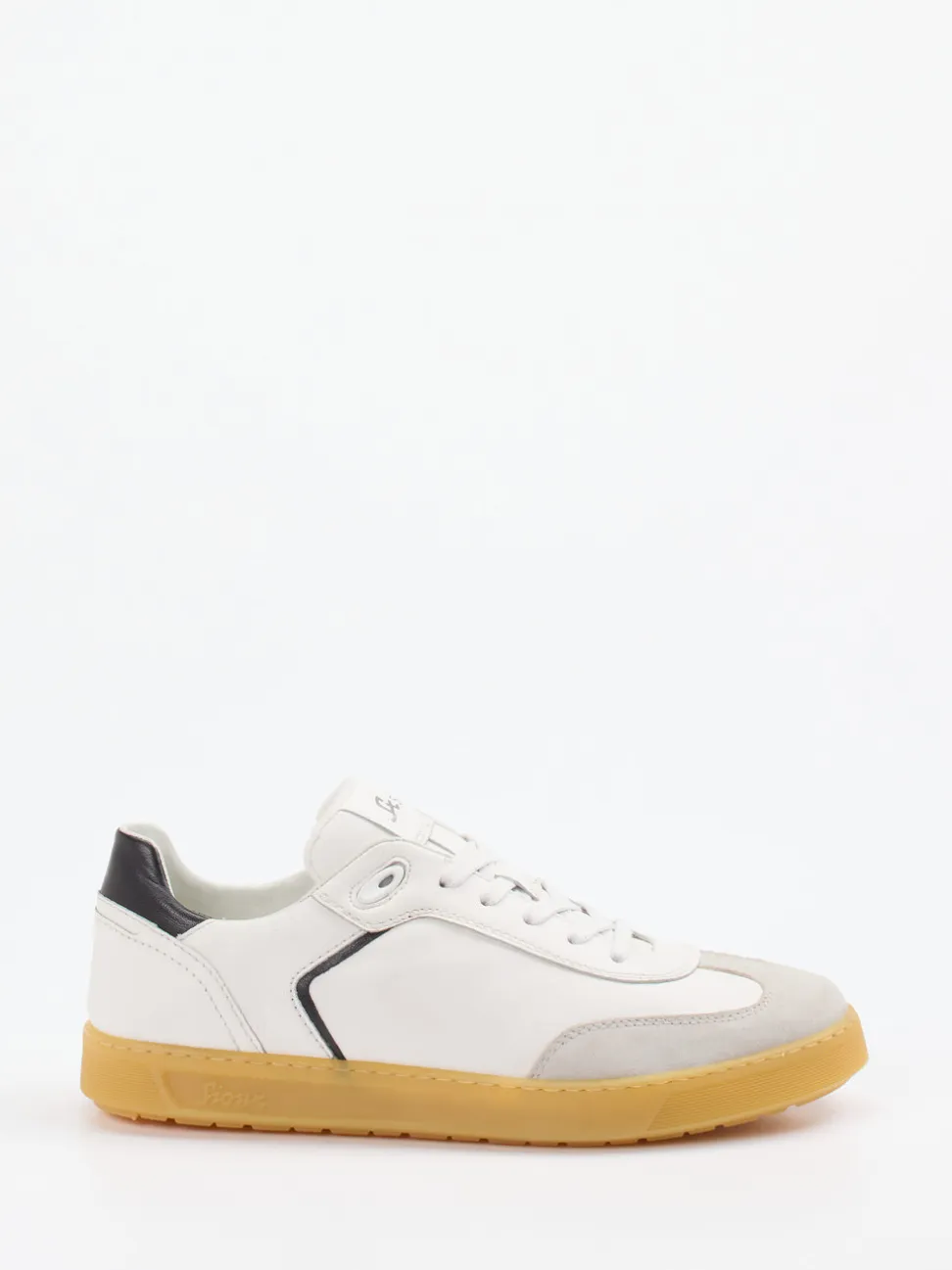 Sioux – Sneaker aus Velours- und Glattleder Weiß