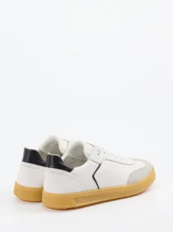 Sioux – Sneaker aus Velours- und Glattleder Weiß