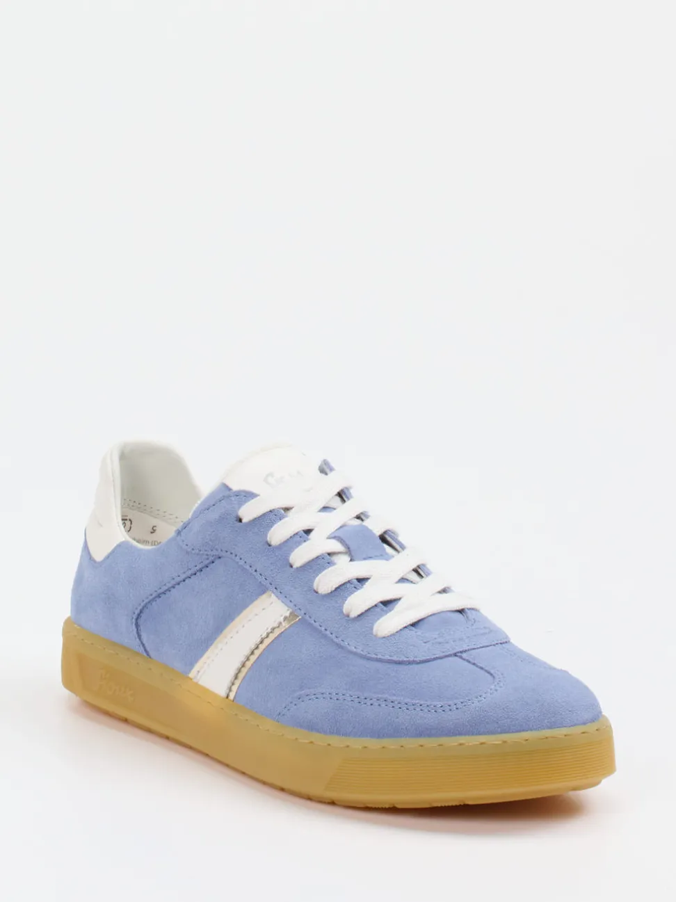 Sioux – Sneaker aus Veloursleder hellblau
