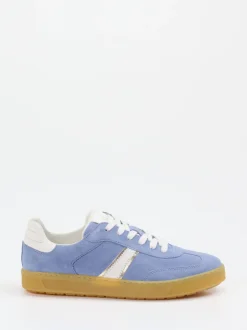 Sioux – Sneaker aus Veloursleder hellblau