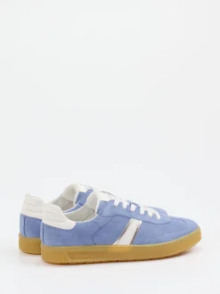 Sioux – Sneaker aus Veloursleder hellblau