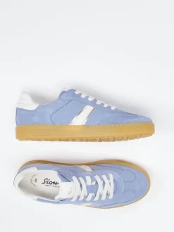 Sioux – Sneaker aus Veloursleder hellblau