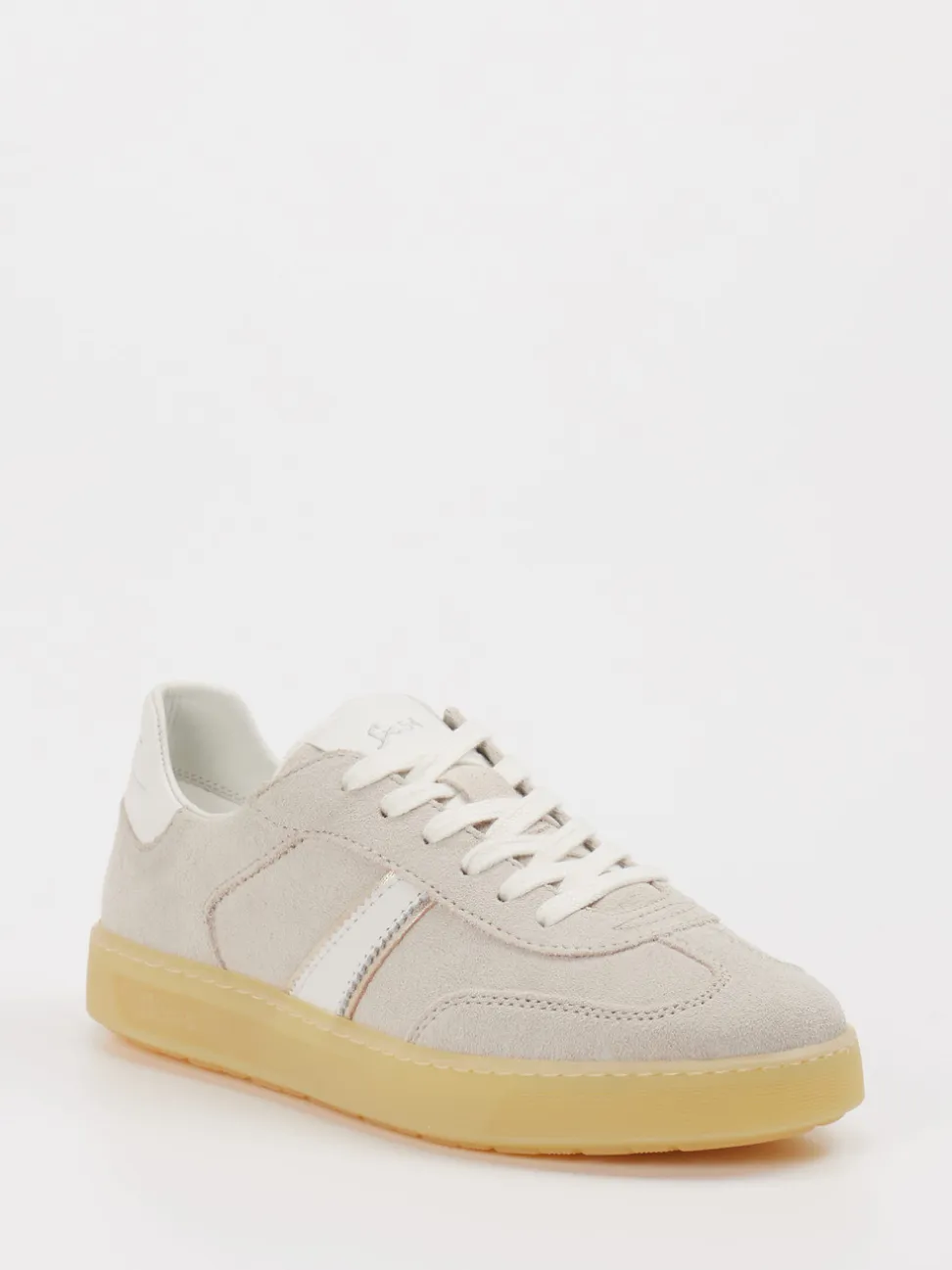 Sioux – Sneaker aus Veloursleder beigegrau