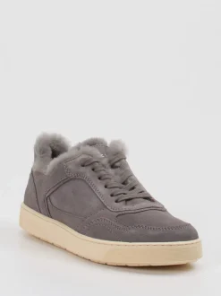 Sioux – Sneaker aus Veloursleder grau gefüttert