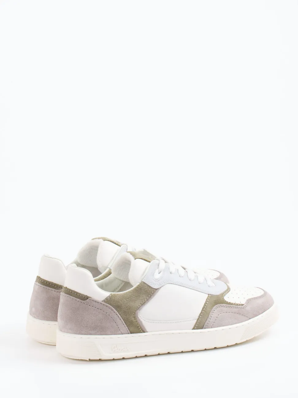 Sioux – Sneaker aus Velour- und Glattleder Weiß