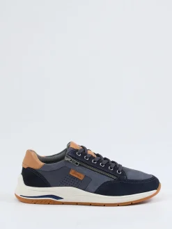 Sioux – Sneaker aus Veloursleder in Dunkelblau