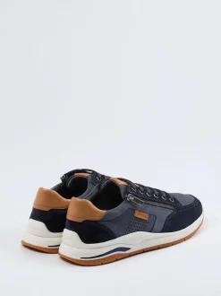 Sioux – Sneaker aus Veloursleder in Dunkelblau