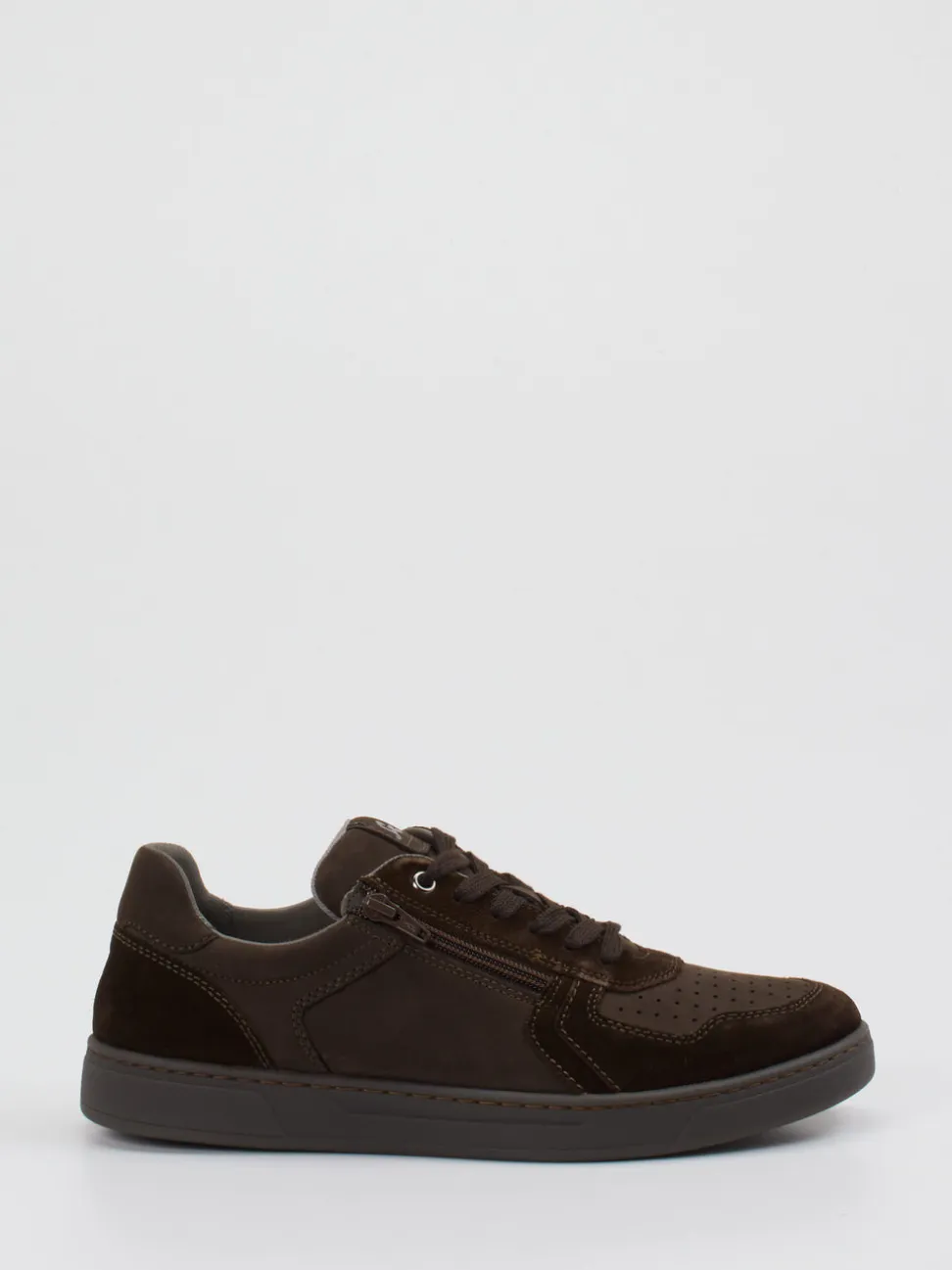 Sioux – Sneaker aus Veloursleder Dunkelbraun