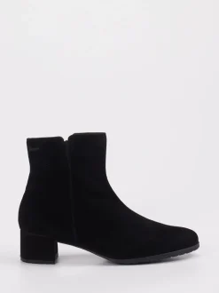 Sioux – Stiefelette aus Veloursleder schwarz