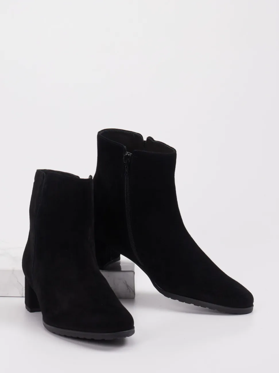 Sioux – Stiefelette aus Veloursleder schwarz