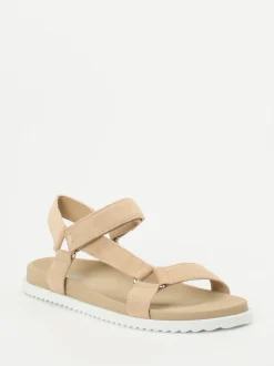 Sioux – Trekking-Sandalen aus Veloursleder beige