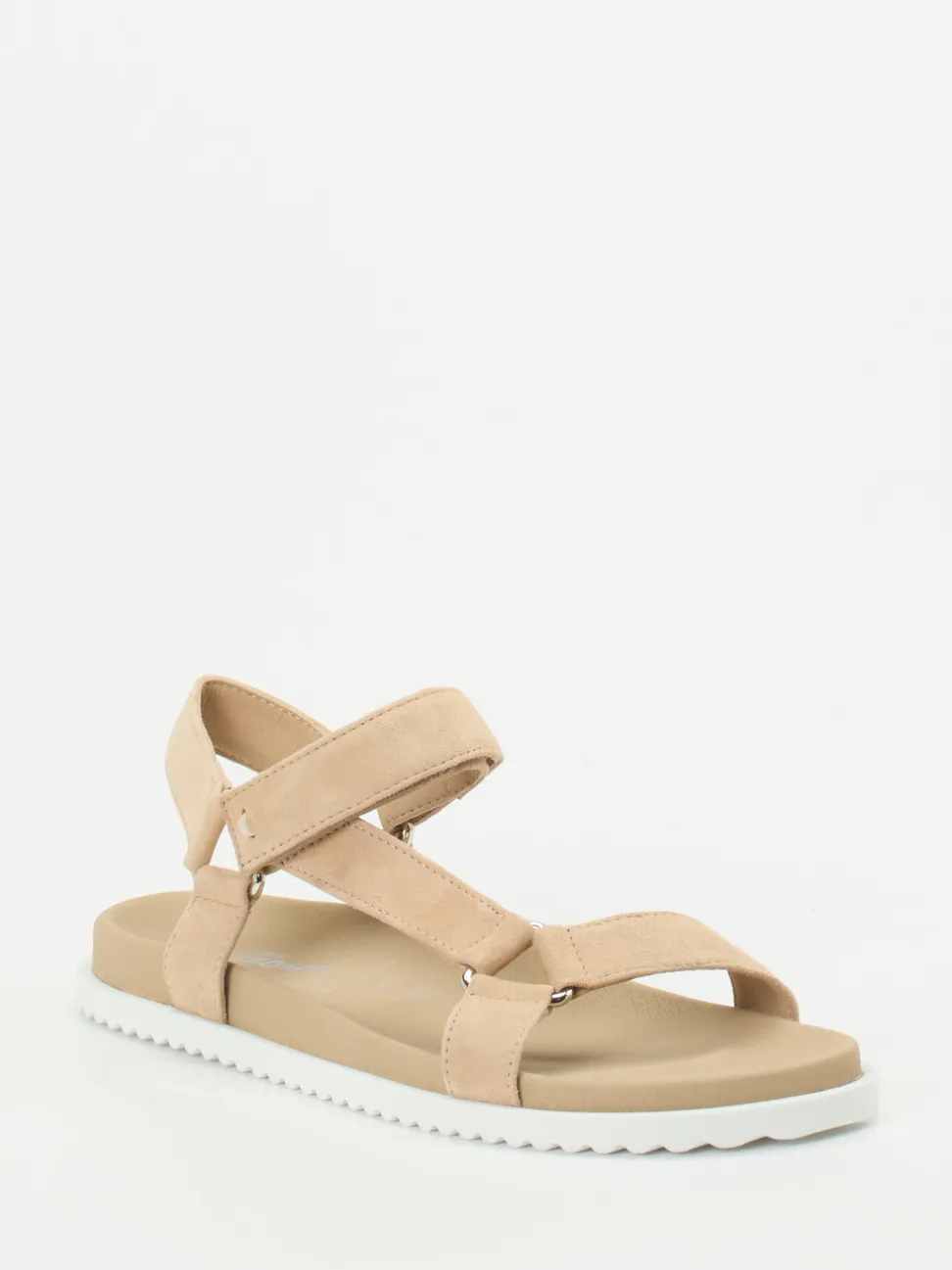 Sioux – Trekking-Sandalen aus Veloursleder beige