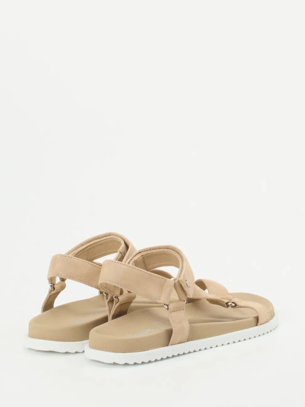 Sioux – Trekking-Sandalen aus Veloursleder beige