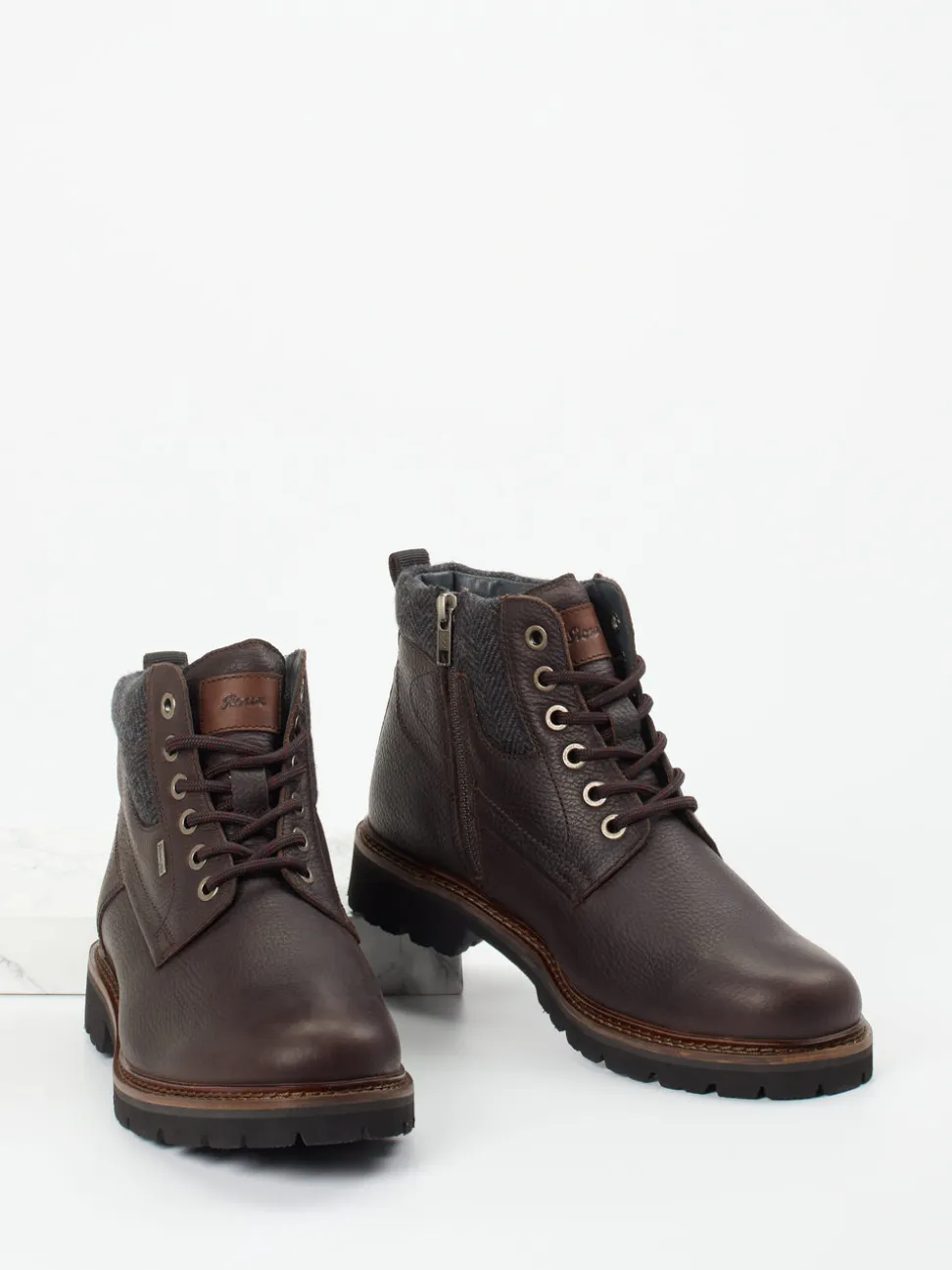 Sioux – Winterboots aus Fettleder dunkelbraun