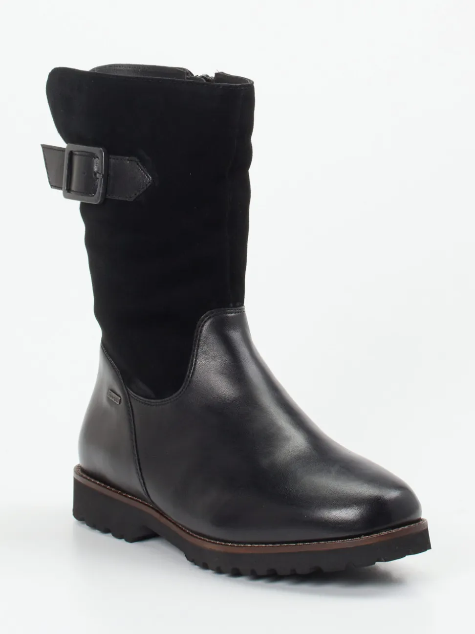 Sioux – Winterstiefel aus Leder in Schwarz