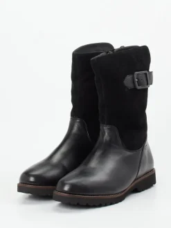 Sioux – Winterstiefel aus Leder in Schwarz