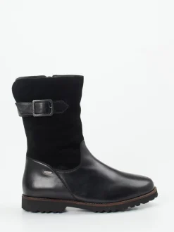 Sioux – Winterstiefel aus Leder in Schwarz