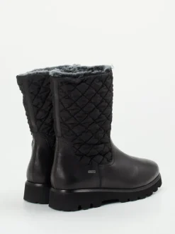 Sioux – Winterstiefel aus Leder und Stepptextil schwarz