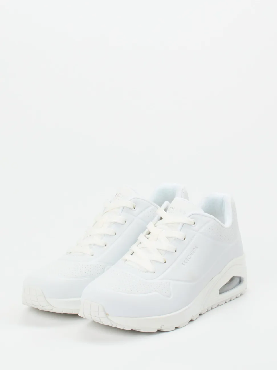Skechers – Chunky Sneaker aus Synthetik weiß