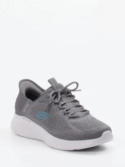 Skechers – Komfort-Sneaker aus Mesh-Textil grau