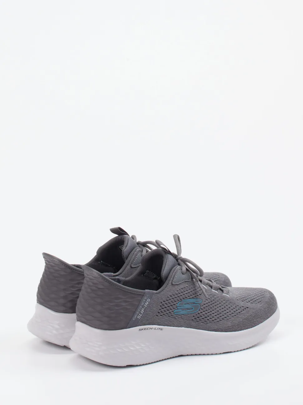 Skechers – Komfort-Sneaker aus Mesh-Textil grau