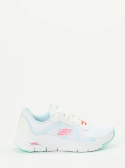 Skechers – Performance-Sneaker aus Mesh in Weiß
