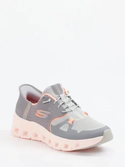 Skechers – Slip-In-Sneaker aus Mesh in Rosé-Beige