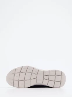 Skechers – Slip-On Sneaker aus Mesh-Textil blau
