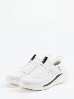 Skechers – Slip-On Sneaker aus Textil Weiß