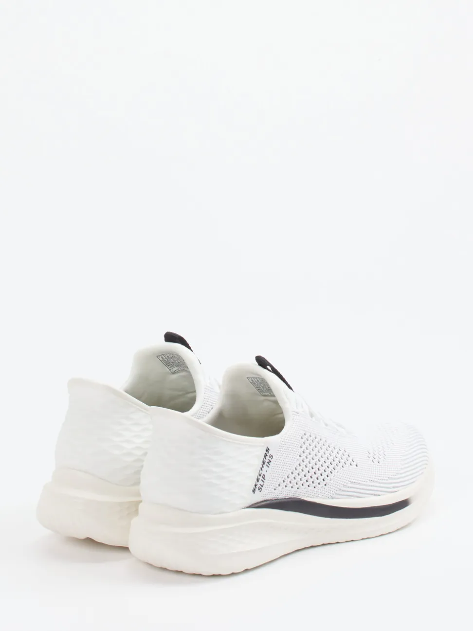 Skechers – Slip-On Sneaker aus Textil Weiß