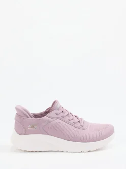 Skechers – Slip-On Sneaker aus Meshtextil Flieder