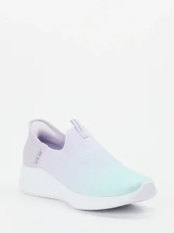 Skechers – Slip-On Sneaker aus gestricktem Meshtextil lavendel