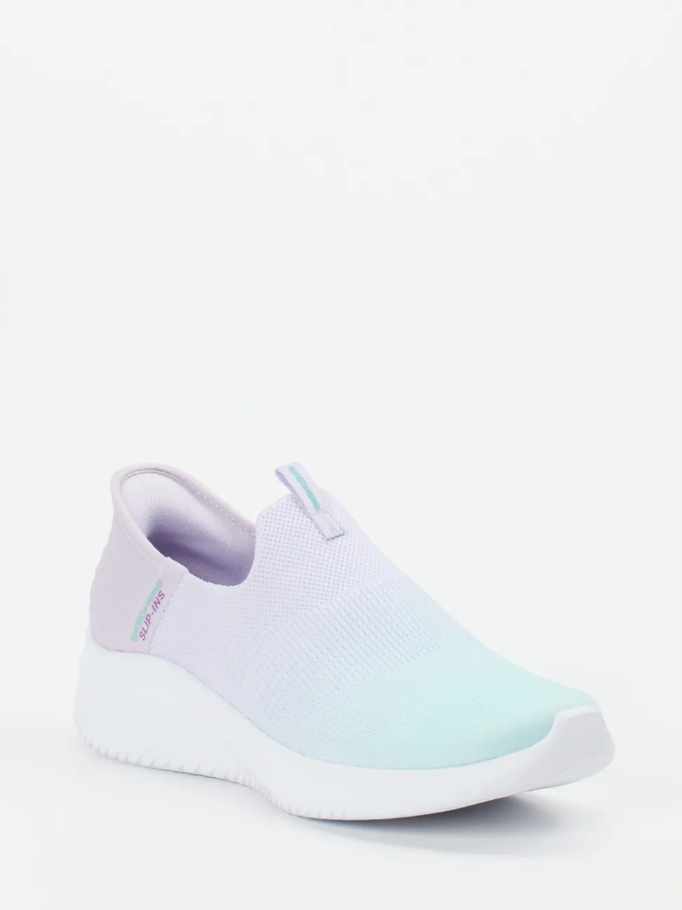 Skechers – Slip-On Sneaker aus gestricktem Meshtextil lavendel