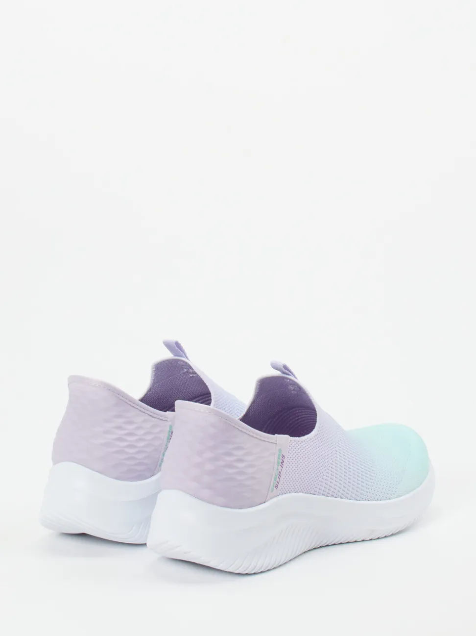 Skechers – Slip-On Sneaker aus gestricktem Meshtextil lavendel
