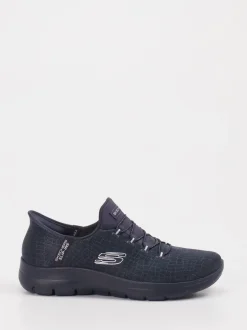 Skechers – Slip-On Sneaker aus Textil Dunkelblau