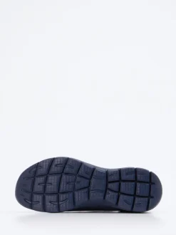 Skechers – Slip-On Sneaker aus Textil Dunkelblau