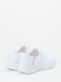 Skechers – Slip-On Sneaker aus Textil in Weiß